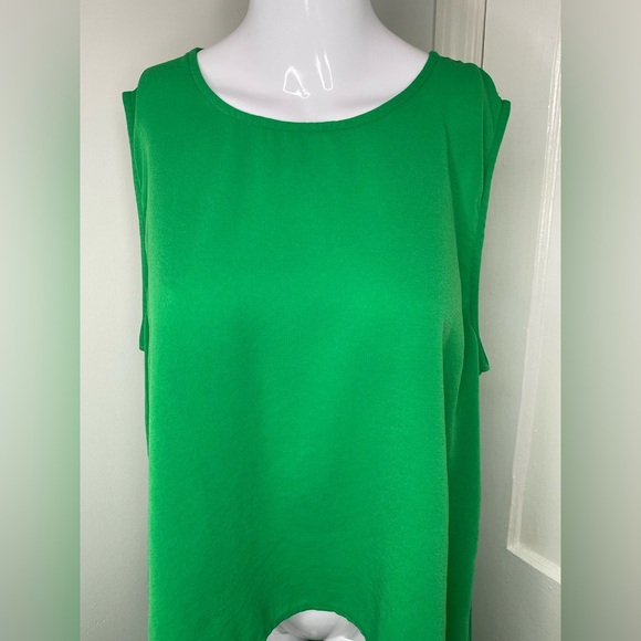 PATRIZIA LUCA Green Sleeveless High-Low Tunic Dress - Picture 5 of 16